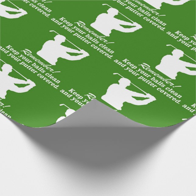 Papel De Presente Natal BOLSANDO CLEAN GOLFING humor (Ponta)