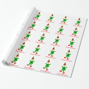 Papel De Presente Natal bonito do duende