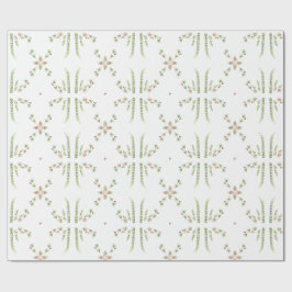 Papel De Presente Natal Botânico