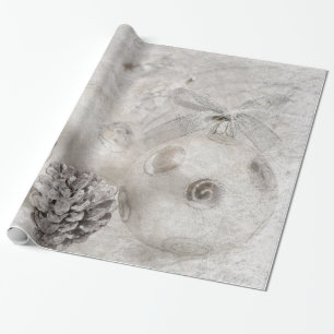 Papel De Presente Natal Branco