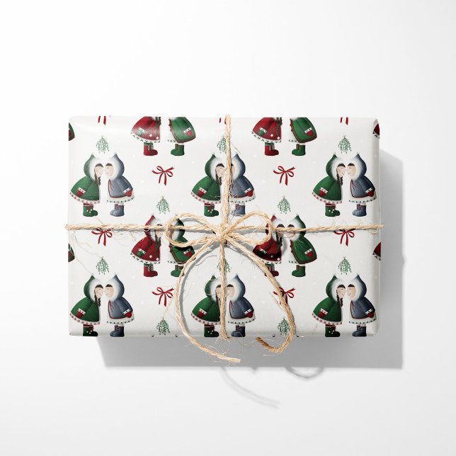 Papel De Presente Natal Branco do Kiss Eskimo (Criador carregado)