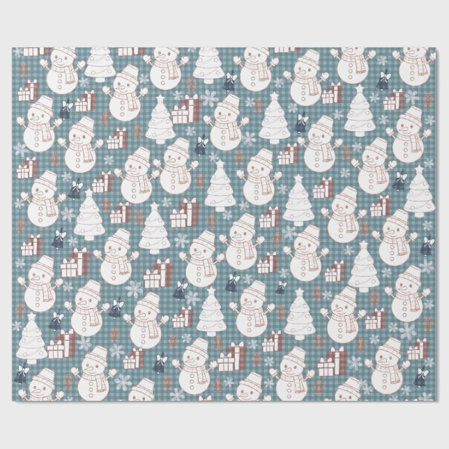 Papel De Presente Natal Caprichoso Aconchegante  (Aberto)