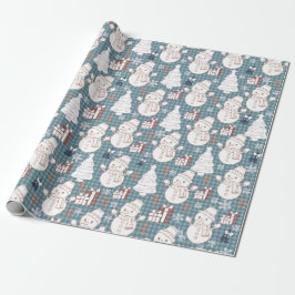 Papel De Presente Natal Caprichoso Aconchegante