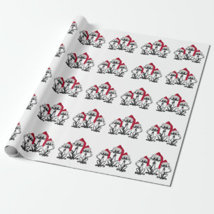 Papel De Presente Natal Caroling Cats Joyous Divertido