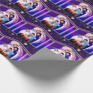 Papel De Presente Natal com o bebê Jesus