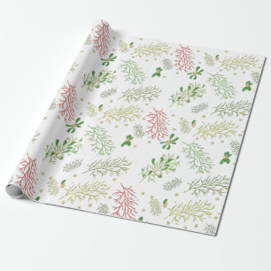 Papel De Presente Natal com visco