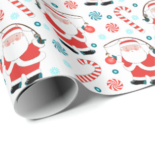 Papel De Presente Natal Criativo de Pesca