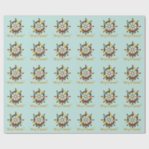 Papel De Presente Natal Crucero Náutico