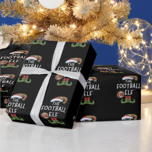 Papel De Presente Natal da Família Elf de Futebol Americano