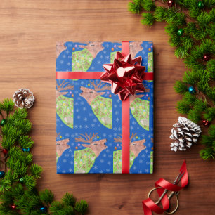 Papel De Presente Natal da Natureza dos Cervos