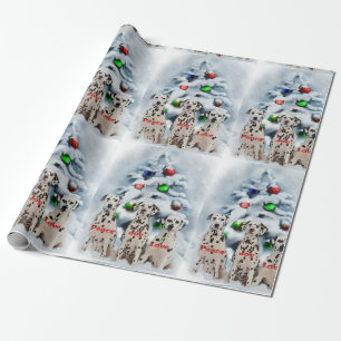 Papel De Presente Natal Dalmatian
