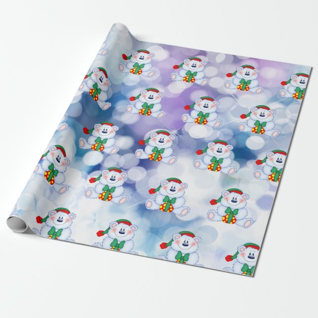 Papel De Presente Natal de 1rua do bebê (Desenrolado)
