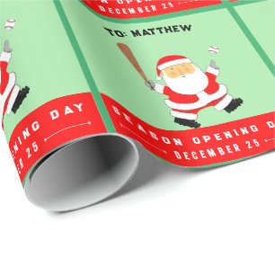 Papel De Presente Natal de Basquete Divertido Férias