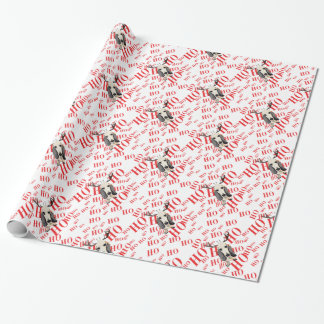 Papel De Presente Natal de Basset Hound Ho Ho Ho