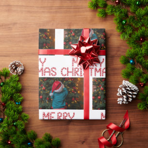 Papel De Presente Natal de fotos personalizado