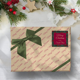 Papel De Presente Natal de Frutas de Azevinho