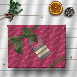 Papel De Presente Natal de Frutas de Azevinho