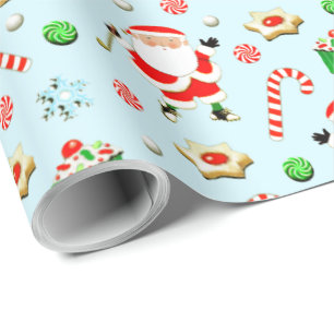 Papel De Presente Natal de Golfe Feriado