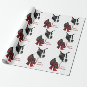Papel De Presente Natal de great dane do envoltório