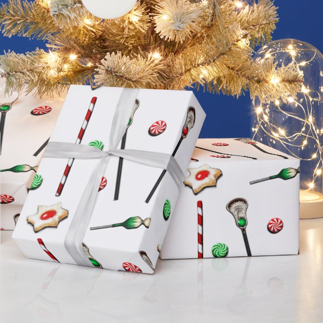 Papel De Presente Natal de Lacrosse (Feriados)