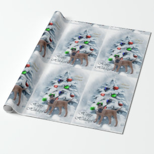 Papel De Presente Natal de Malinois do belga