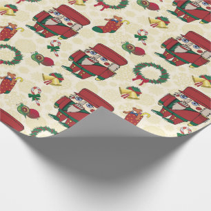 Papel De Presente Natal de Nozes Feriado