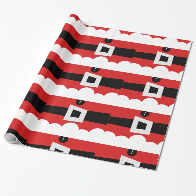 Papel De Presente Natal de Papai Noel (Desenrolado)