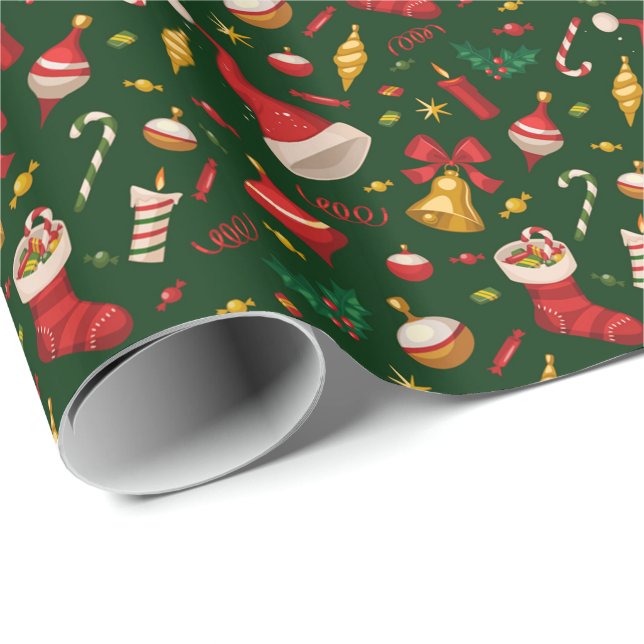 Papel De Presente Natal de Todas as Coisas (Ponta do rolo)