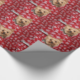 Papel De Presente Natal de Yorkie