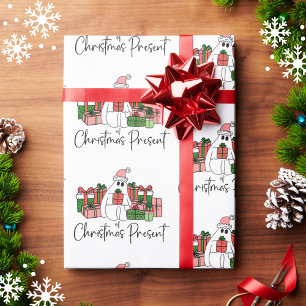 Papel De Presente Natal Divertido Fofo Colorido