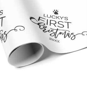 Papel De Presente Natal do animal de estimação da árvore de Natal