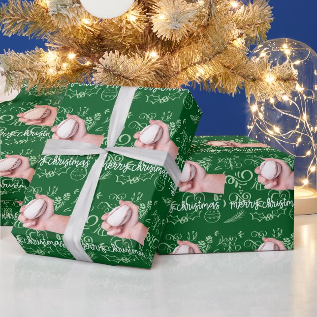Papel De Presente Natal do Baseball (Feriados)