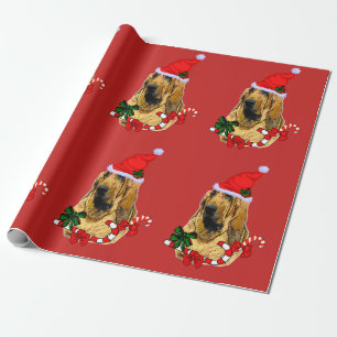 Papel De Presente Natal do Bloodhound