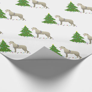 Papel De Presente Natal do Cachorro de Wolfhound Irlandês