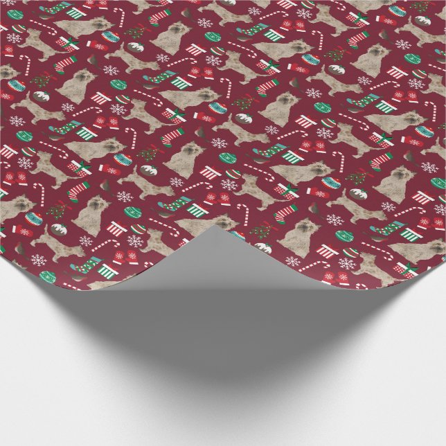 Papel De Presente Natal do Cairn Terrier Dog (Ponta)