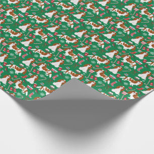 Papel De Presente Natal do Cavalier King Charles Spaniel Blenheim