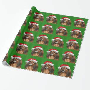 Papel De Presente Natal do Dachshund