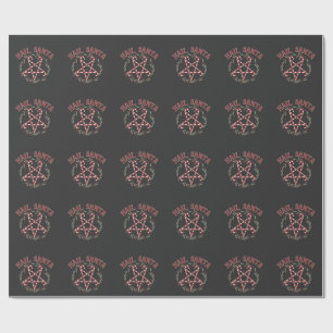Papel De Presente Natal do Diabo Krampus Natal do Demônio Doces