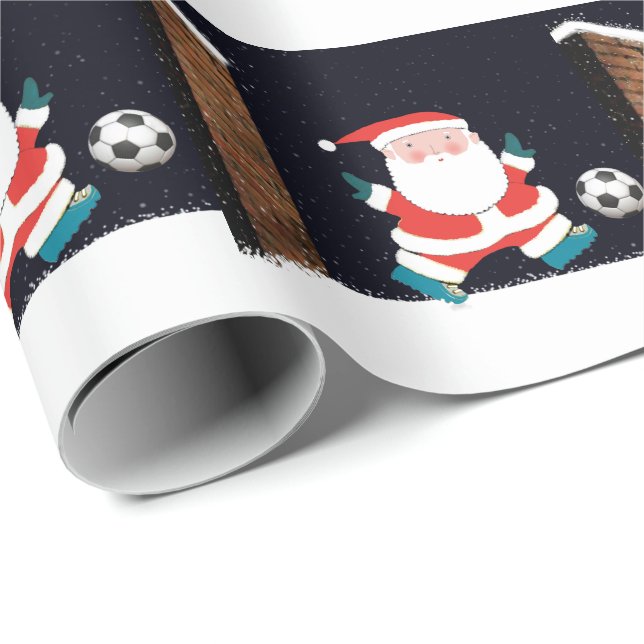 Papel De Presente Natal do futebol (Ponta do rolo)
