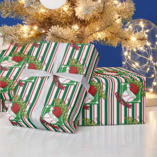 Papel De Presente Natal do Grand Slam Baseball