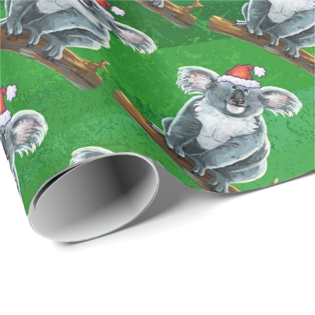 Papel De Presente Natal do Koala Bear (Ponta do rolo)