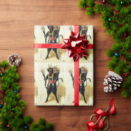 Papel De Presente Natal do Krampus Assusty Demon Holiday