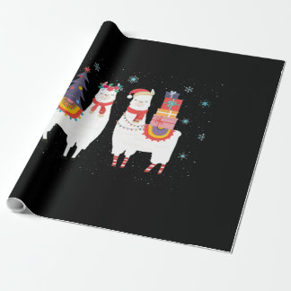 Papel De Presente Natal do Llama - Natal do Alpaca