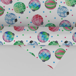 Papel De Presente Natal do ornamento do feriado