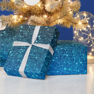 Papel De Presente Natal do padrão Ouro de brilho preto