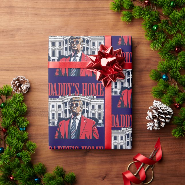 Papel De Presente Natal do Pai Donald Trump (Presente de Natal)