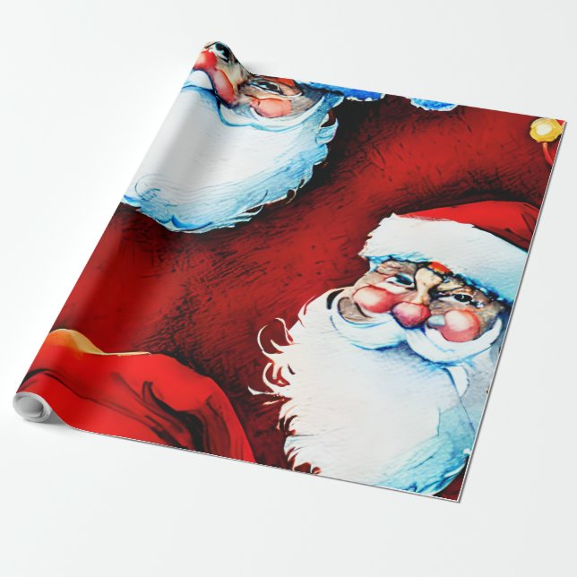 Papel De Presente Natal do Papai Noel (Desenrolado)