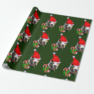 Papel De Presente Natal do Pit Bull Terrier americano