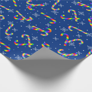 Papel De Presente Natal do Rainbow Candy Canavial