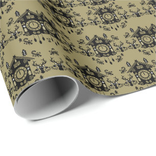 Papel De Presente Natal do Relógio Alemão